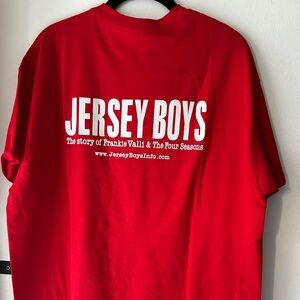 Jersey boys Broadway red shirt Sz M